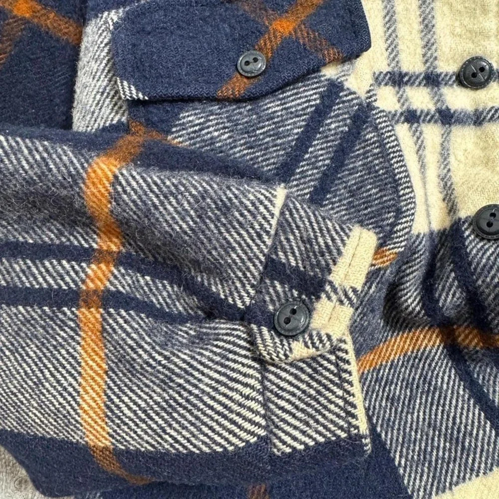 Vintage Shanhouse Wool Crop Plaid Jacket‎ Women's Large